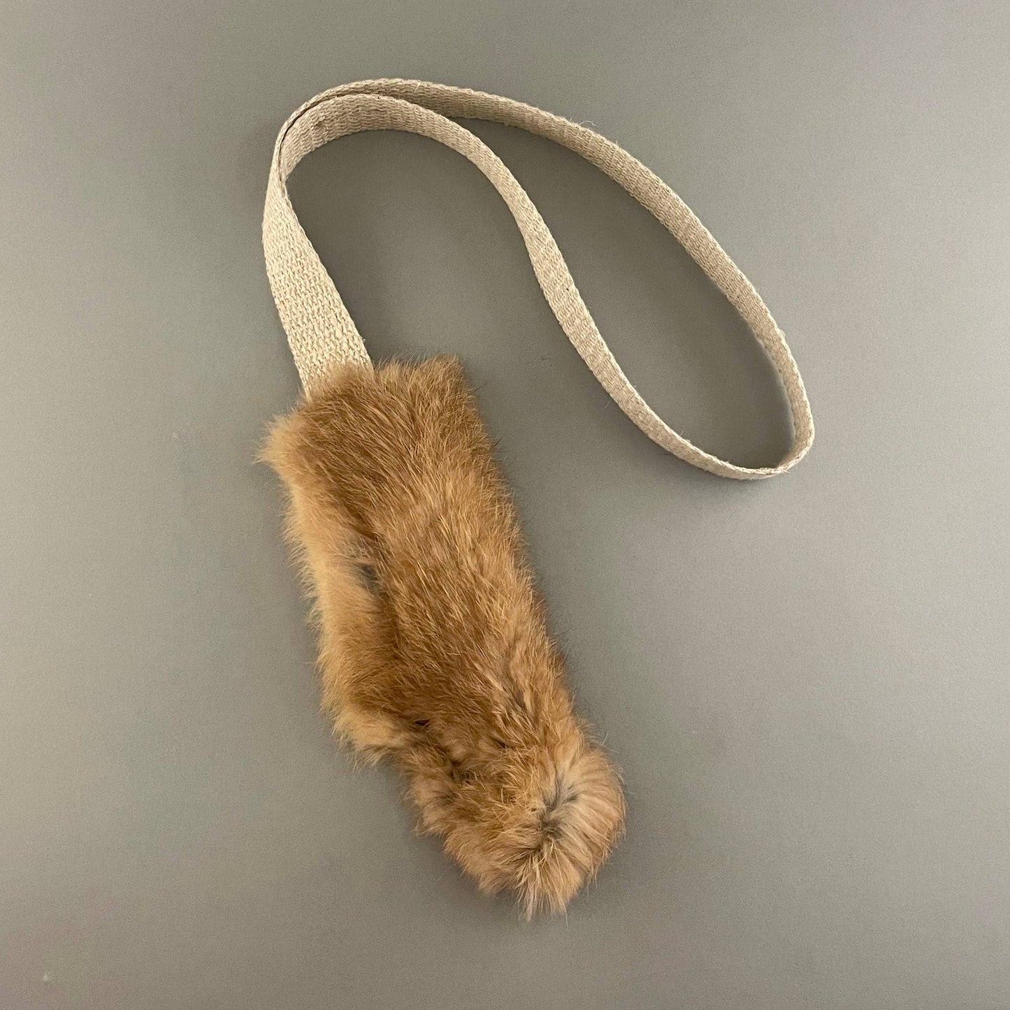 Natural Rabbit Fur Training Toy