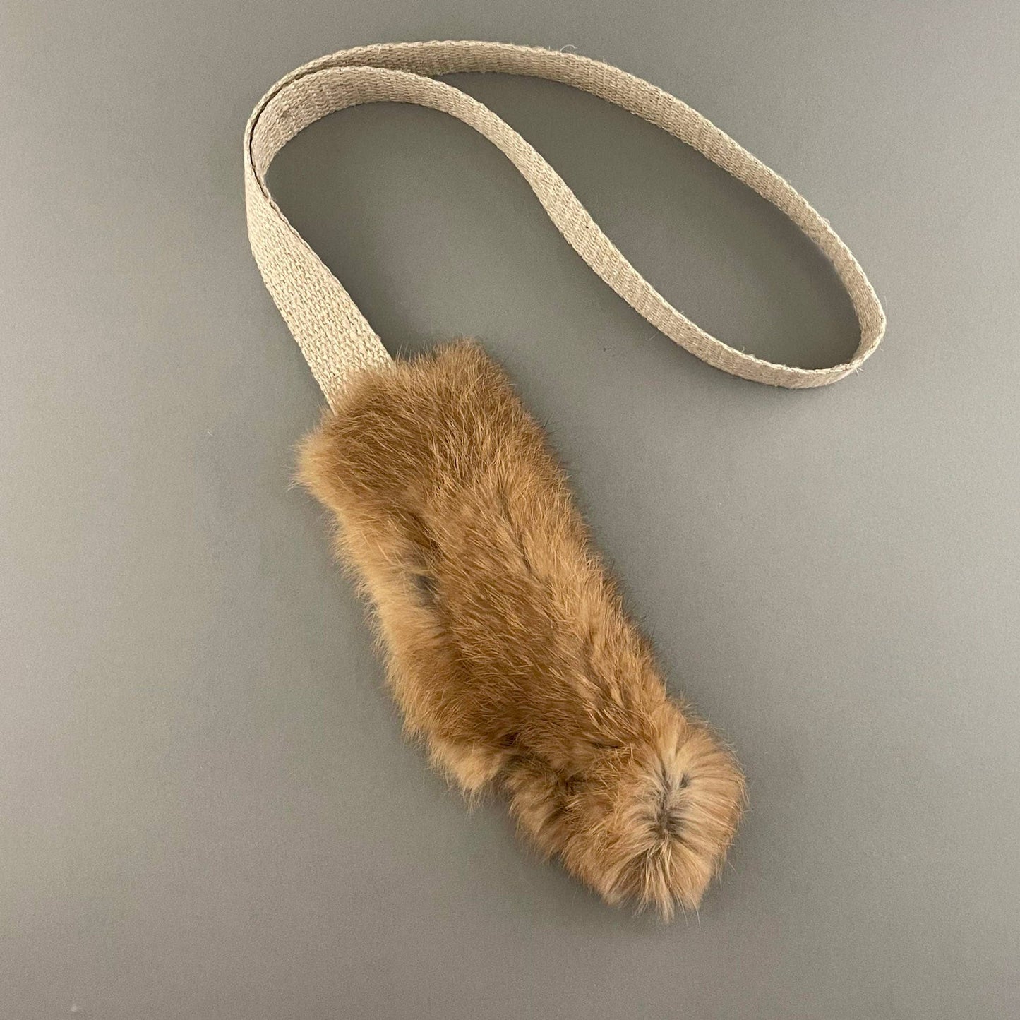 Natural Rabbit Fur Training Toy