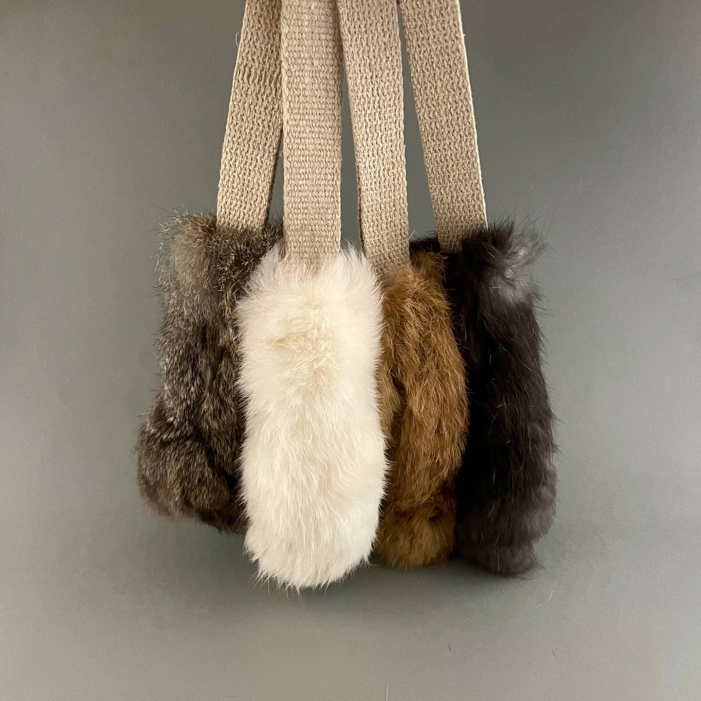 Natural Rabbit Fur Training Toy