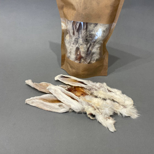 Dried Rabbit Ears with Fur