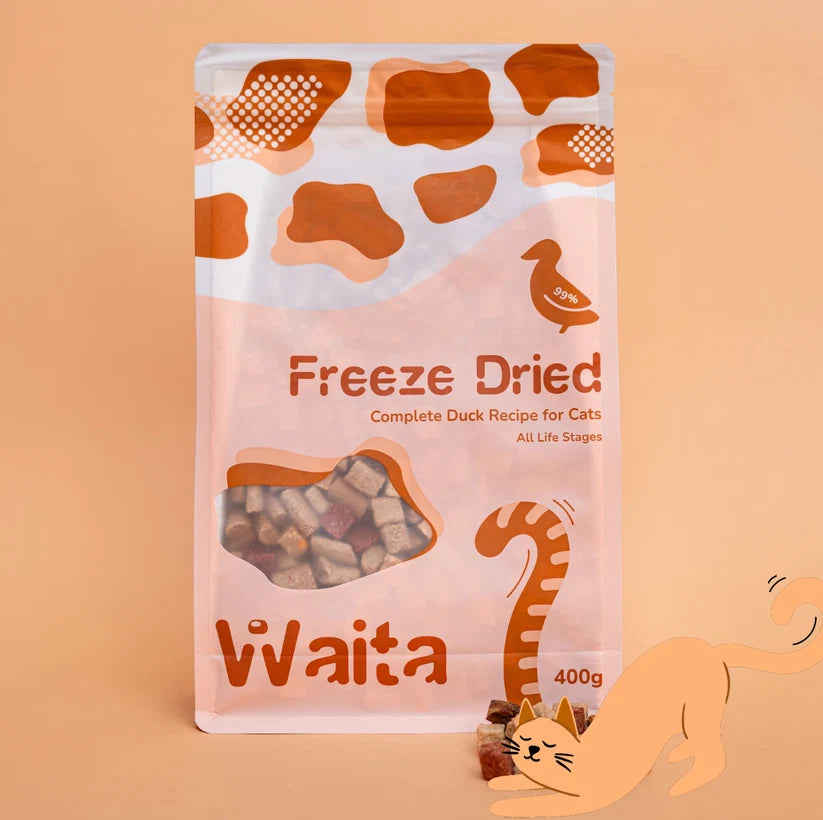 Waita Freeze Dried Complete Recipe for Cats: Duck