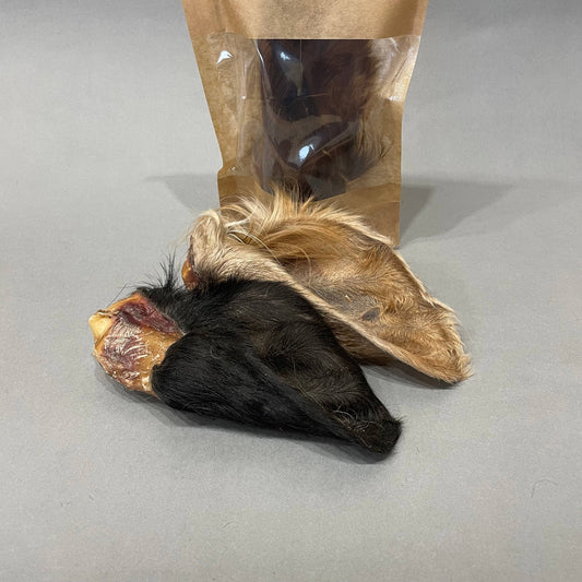 Dried Beef Ears with Fur